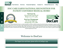 Tablet Screenshot of doccareny.com